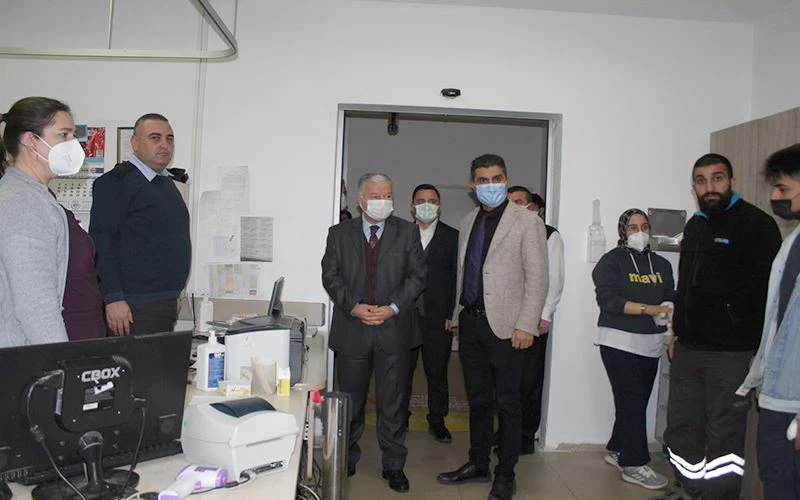  KAYMAKAM  DURU ÇERKEZKÖY DEVLET HASTANESİNİ ZİYARET EDEREK DENETLEDİ