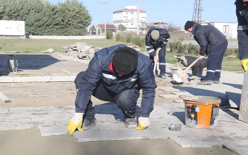 ERGENE’NİN CAZİBE MERKEZİNDE ÇALIŞMALAR SÜRÜYOR