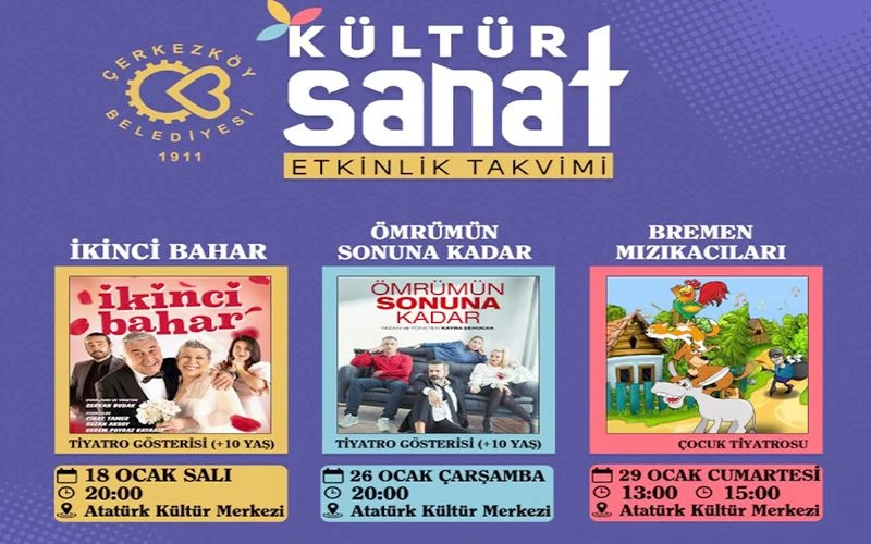 OCAK AYINDA 3 TİYATRO SANATSEVERLER İLE BULUŞACAK
