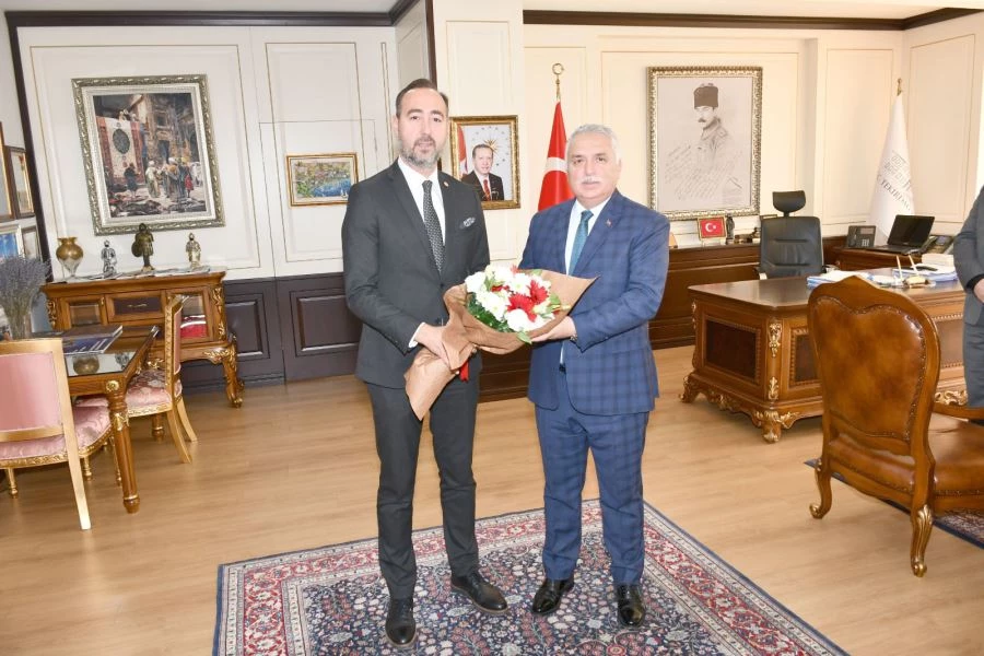 BARO’NUN YENİ BAŞKANI VE YÖNETİMİNDEN VALİ YILDIRIM’A ZİYARET