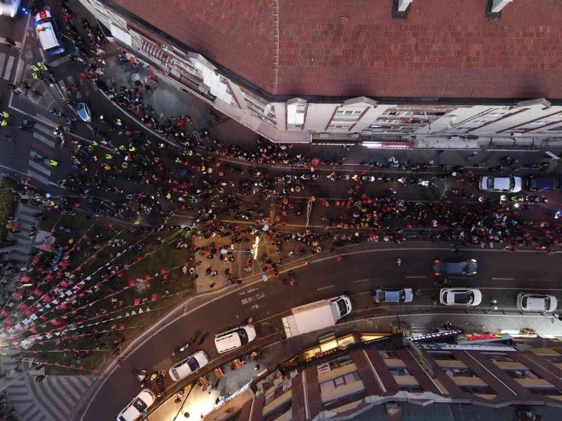 TEKİRDAĞ’DA FENER ALAYI DRONE İLE HAVADAN GÖRÜNTÜLENDİ