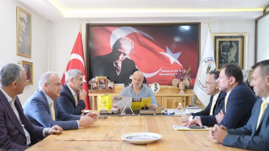 AHMET ÇETİN SARAY BELEDİYE BAŞKANI ERKİŞ’İ ZİYARET ETTİ