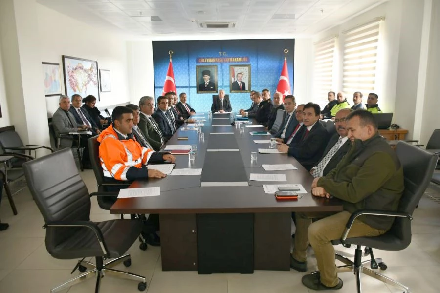 KIŞ MEVSİMİ TRAFİK TEDBİRLERİ TOPLANTISI YAPILDI