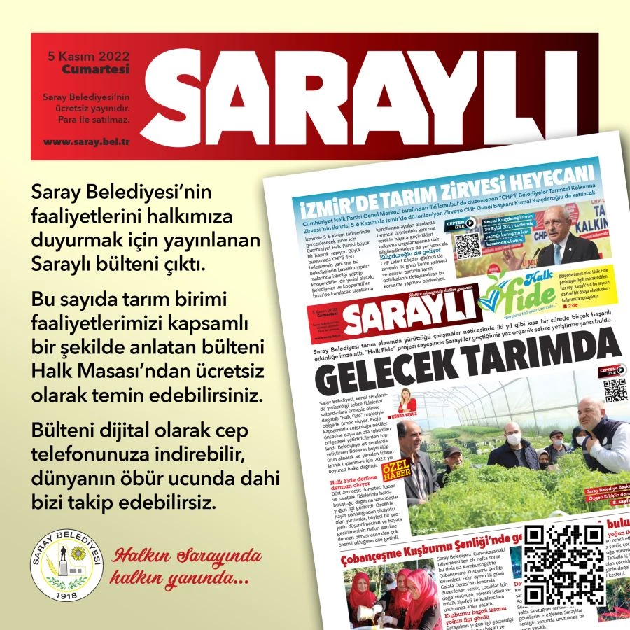 SARAYLI BÜLTENİ ÇIKTI