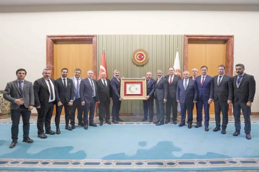 ÇTSO YÖNETİMİ TBMM BAŞKANI ŞENTOP’U ZİYARET ETTİ