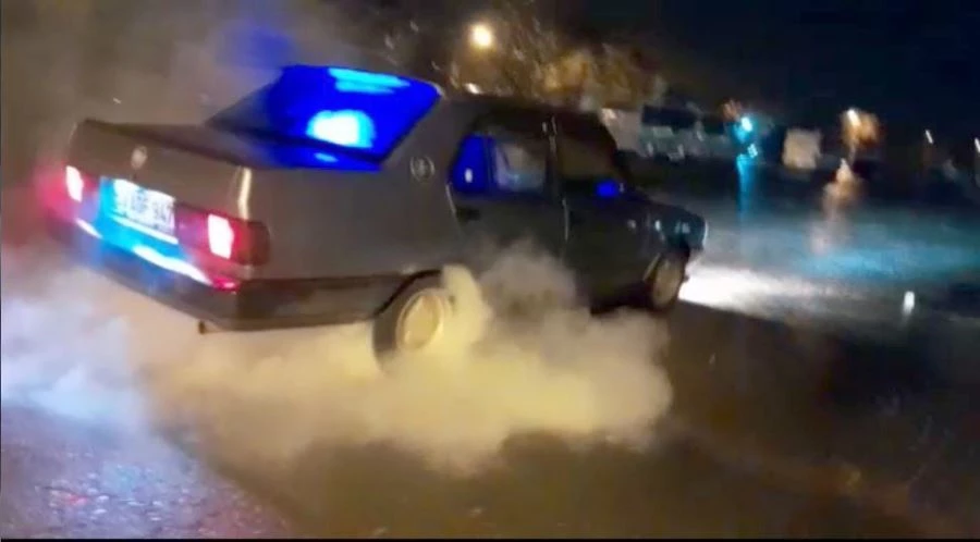 TEKİRDAĞ’DA DRİFT ŞOV PAHALIYA PATLADI