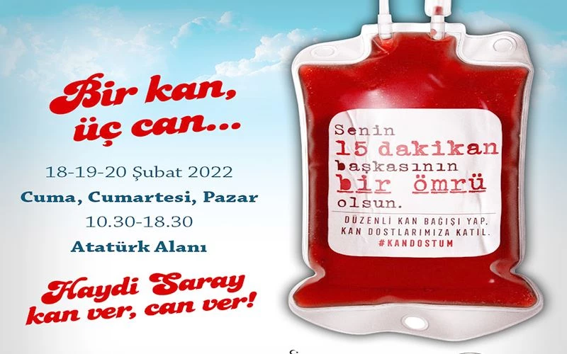 BAŞKAN ERKİŞ SARAYLILARI KAN BAĞIŞINA DAVET ETTİ