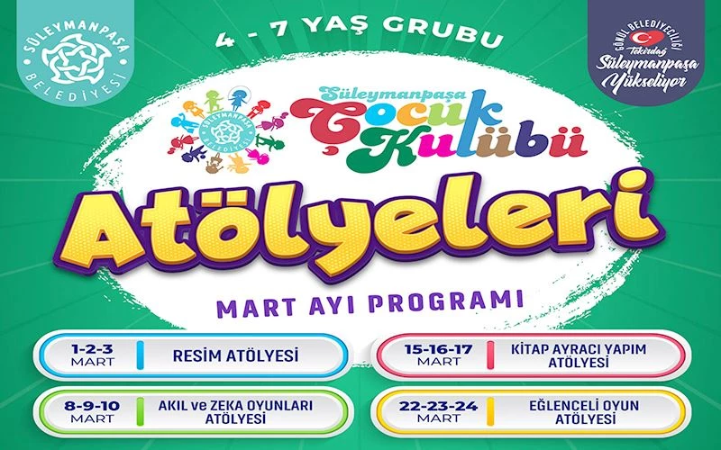 ÇOCUK KULÜBÜ MART AYI ETKİNLİK TAKVİMİ AÇIKLANDI