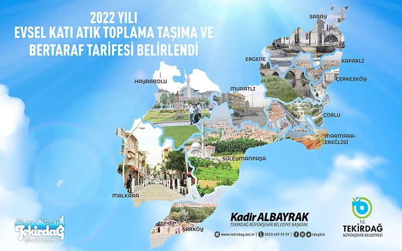 2022 YILI EVSEL KATI ATIK TOPLAMA TAŞIMA VE BERTARAF TARİFESİ BELİRLENDİ
