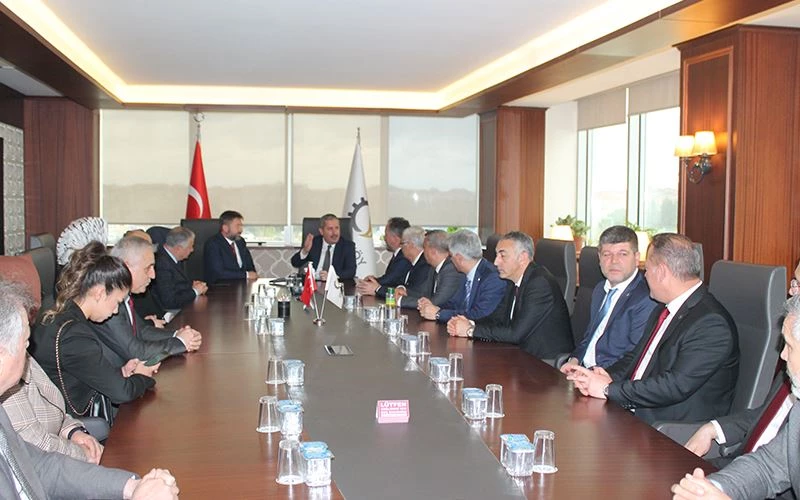 ÇTSO BAKAN YARDIMCISI GÜRCAN’I MİSAFİR ETTİ