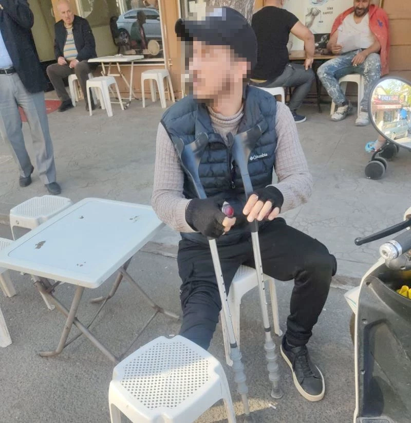 CEZAEVİNDEN İZİNLİ ÇIKAN ŞAHIS DİLENCİLİK YAPARKEN YAKALANDI