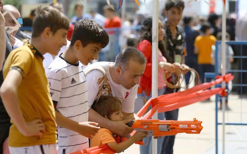 KAPAKLI’DA BABALAR VE ÇOCUKLAR ŞENLİKTE EĞLENDİ