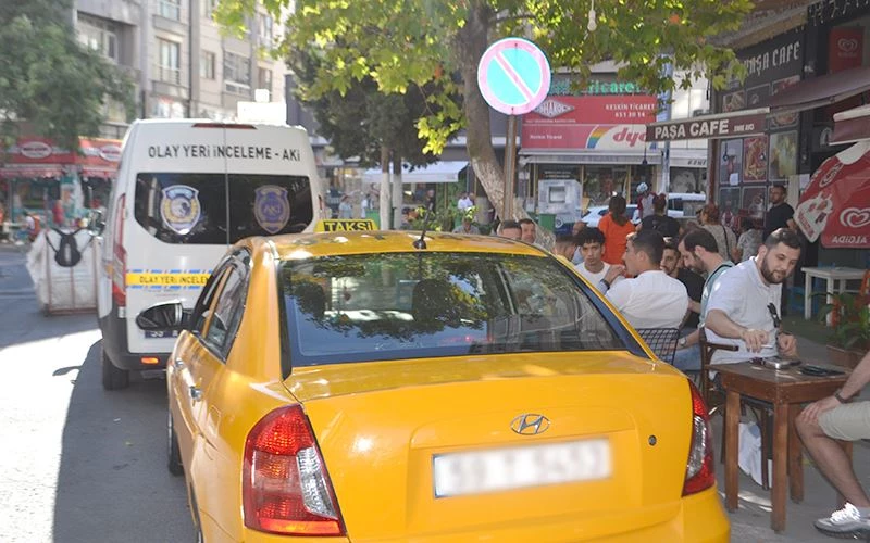 TİCARİ TAKSİYE  İSABET EDEN YORGUN MERMİ KORKUTTU