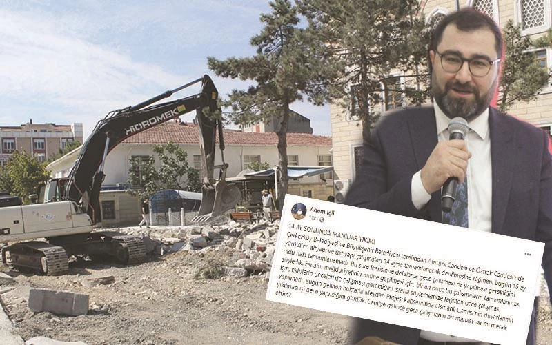 AK PARTİLİ İÇLİ CAMİ DUVARLARININ GECE YIKILMASINI MANİDAR BULDUĞUNU SÖYLEDİ