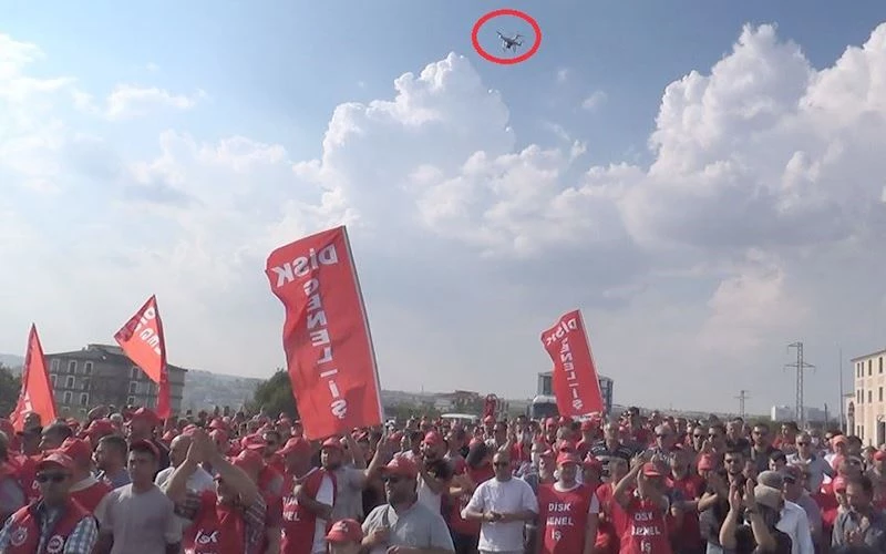 BELEDİYE ÇATISINDAN DRONE UÇURDULAR!