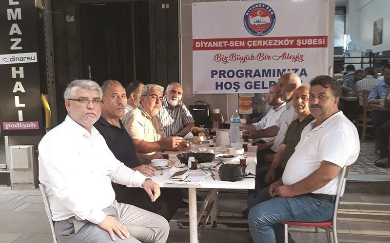 ÇERKEZKÖY’DE DİYANET SEN’İN 24. YILI KUTLANDI