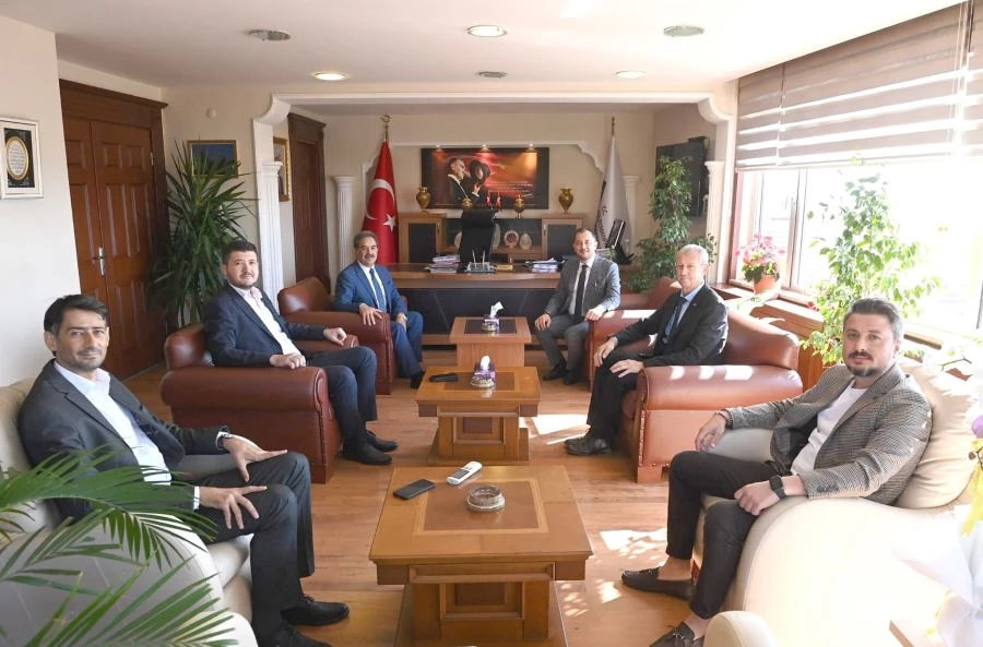 BAŞKAN YÜKSEL’DEN GÖREVE BAŞLAYAN KAYMAKAM MUSTAFA GÜLER’E ZİYARET