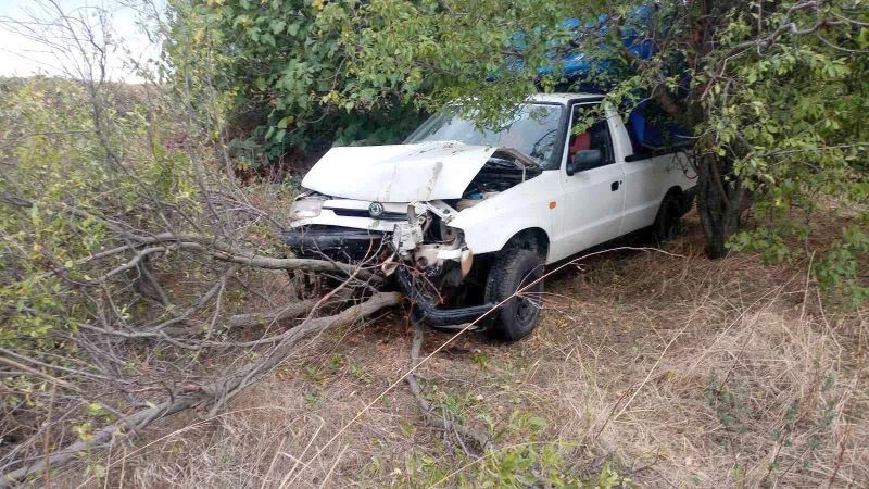 OTOMOBİL AĞAÇLARIN ARASINA UÇTU