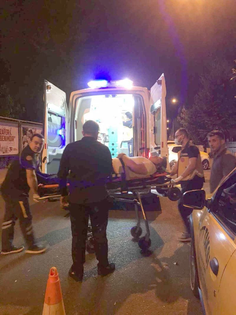 TALİHSİZ KAZA: MERDİVENDEN DÜŞÜP HASTANELİK OLDU