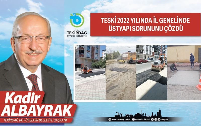 BAŞKAN ALBAYRAK, 2022 YILINDA GERÇEKLEŞTİRİLEN TESKİ YATIRIMLARINI AKTARDI
