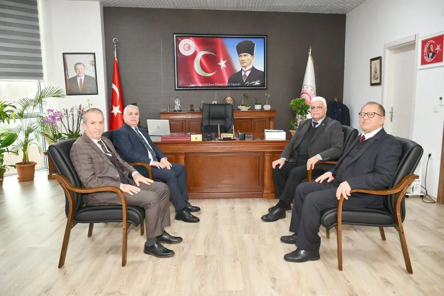 VALİ YILDIRIM, BATI MARMARA GÜMRÜK MÜDÜRÜ ERTEKİN’İ ZİYARET ETTİ