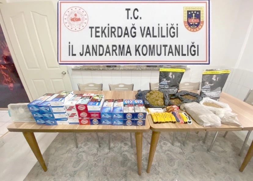 TEKİRDAĞ’DA KAÇAKÇILARA JANDARMA DARBESİ
