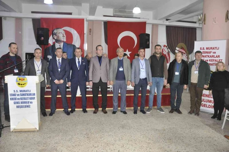 MURATLI ESNAF VE SANATKARLAR KREDİ VE KEFALET KOOPERATİFİ BAŞKANI ÖZYÜREK GÜVEN TAZELEDİ