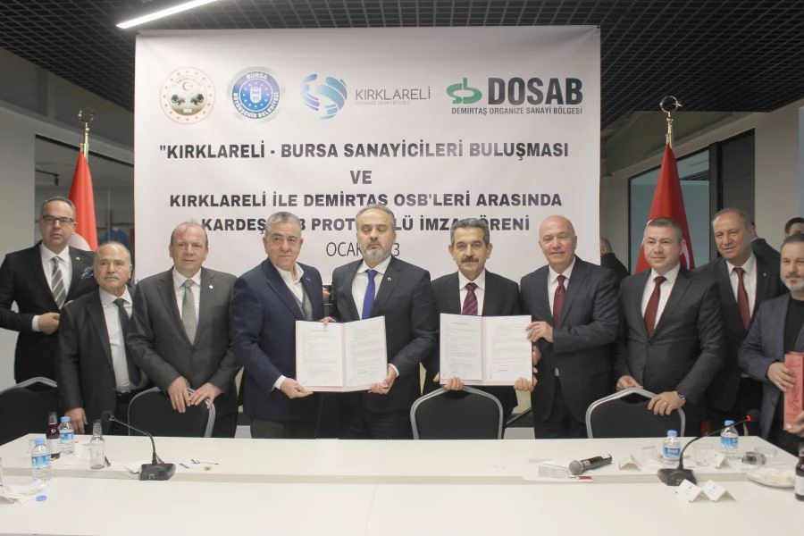 KIRKLARELİLİ VE BURSALI SANAYİCİLER BULUŞTU