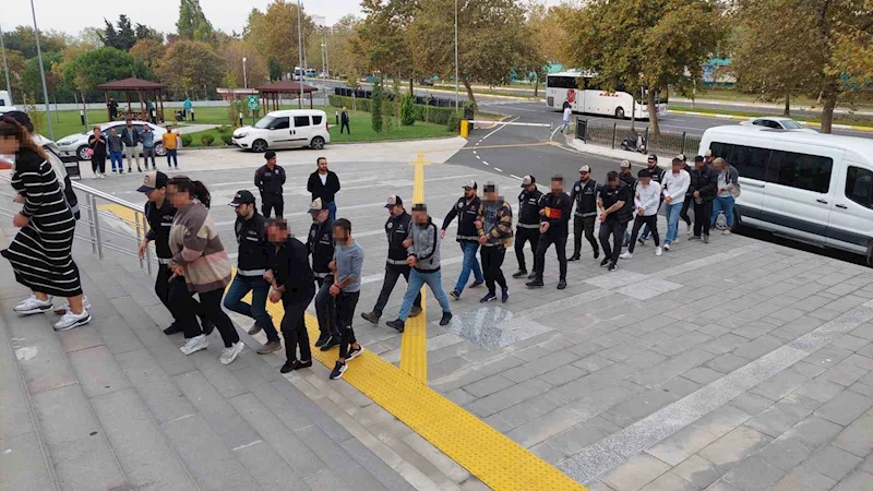 8 İLDEKİ KAFES OPERASYONUNDA 12 KİŞİ ADLİYEDE