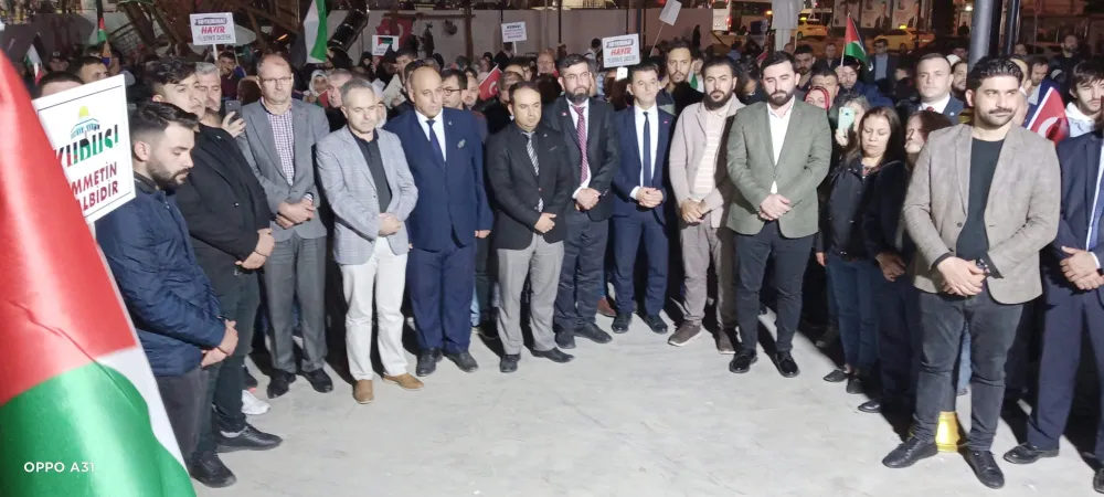 KAPAKLI’DA FİLİSTİN’E DESTEK MİTİNGİ