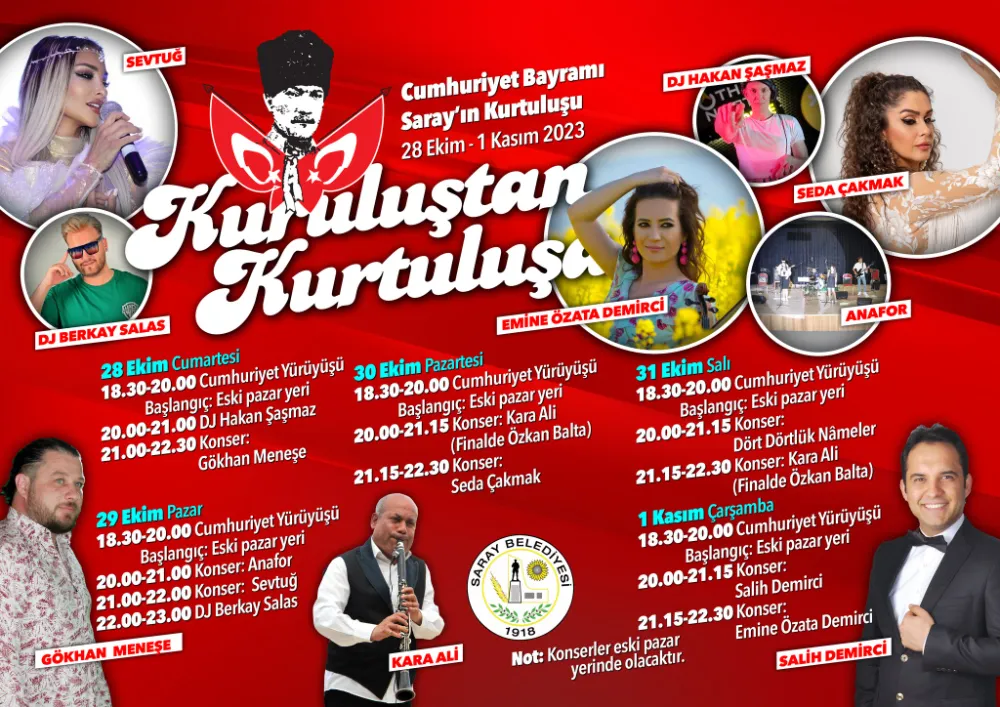 SARAY 5 GÜN KUTLAYACAK