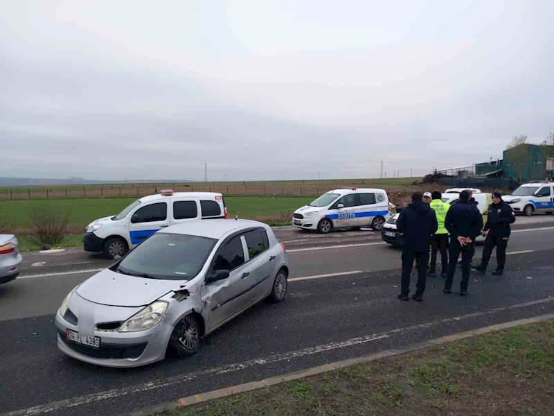TEKİRDAĞ’DA KAZA: 1’İ ZABITA 2 YARALI