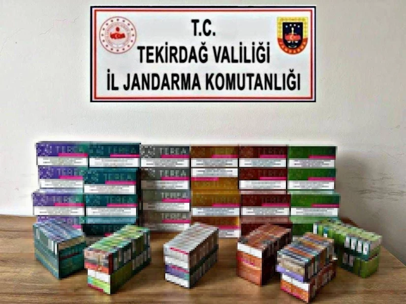 TEKİRDAĞ’DA 507 BİN TL’LİK SIKIŞTIRILMIŞ TÜTÜN ELE GEÇİRİLDİ
