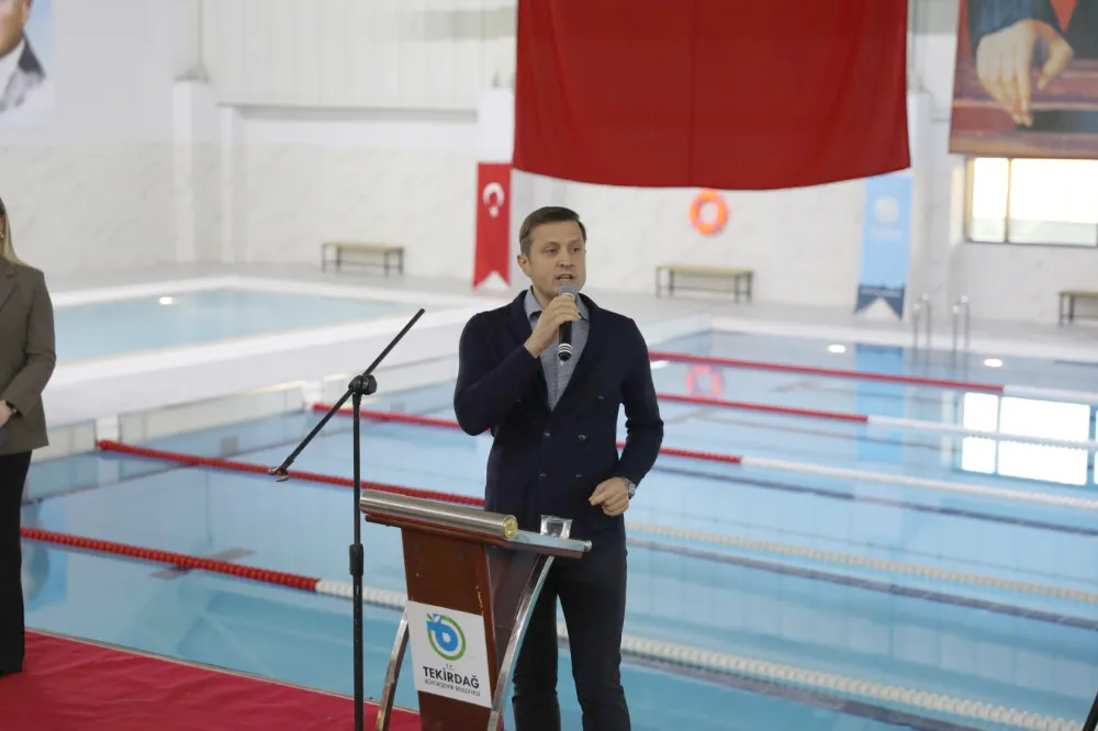 ÇERKEZKÖY ATATÜRK YARI OLİMPİK YÜZME HAVUZU AÇILDI