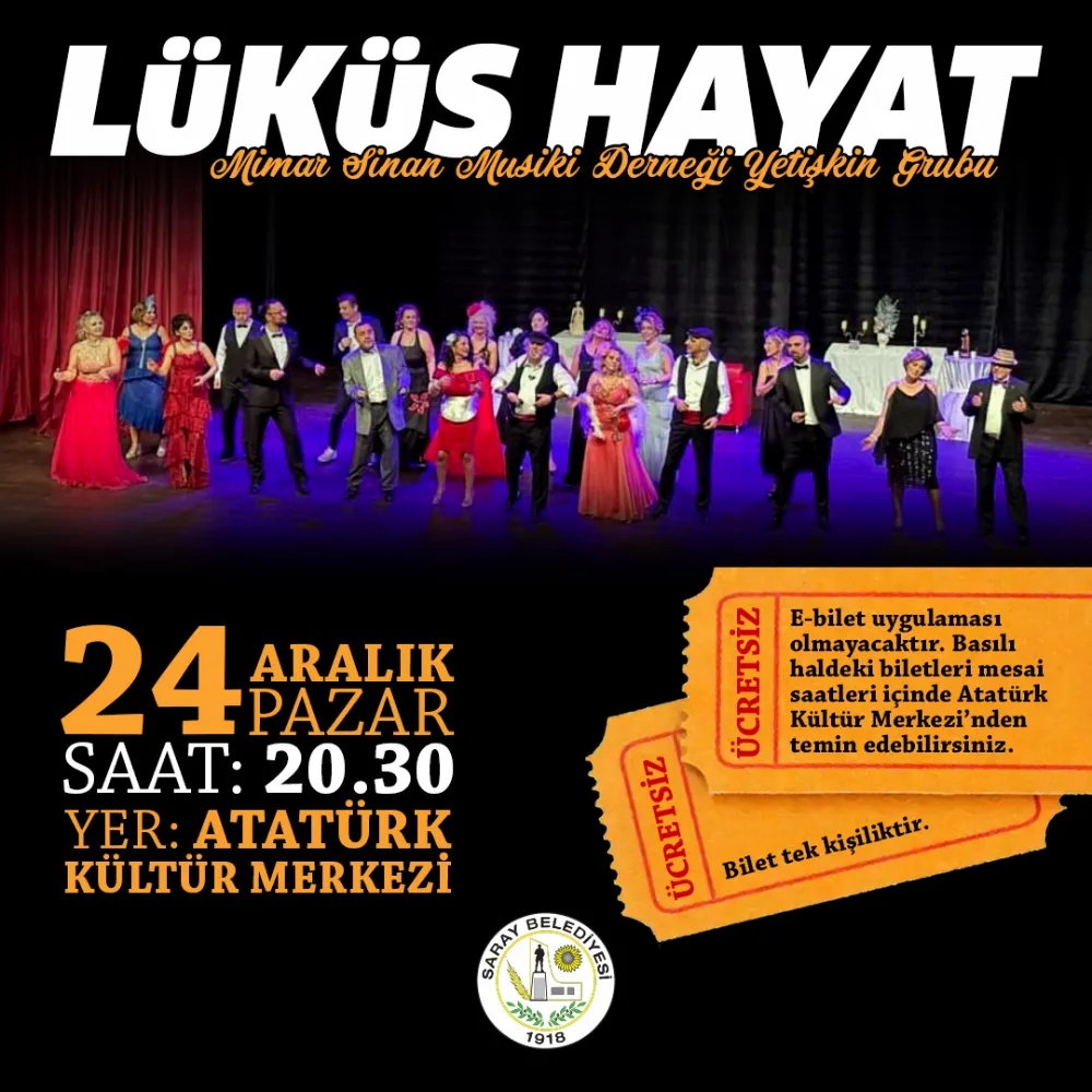 SARAY TİYATROYA DOYACAK