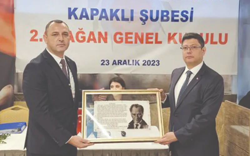TMS KAPAKLI ŞUBE BAŞKANI ÖZDEN YENİDEN SEÇİLDİ