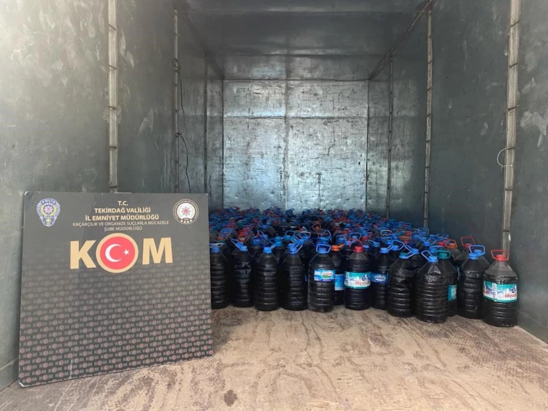 SAHTE İÇKİYE BÜYÜK DARBE: 2 TONA YAKIN ELE GEÇİRİLDİ