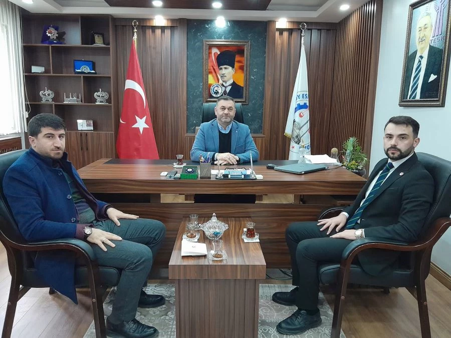 YENİDEN REFAH İLÇE BAŞKANI SÖNMEZ, BAŞKAN ZÜMBÜL