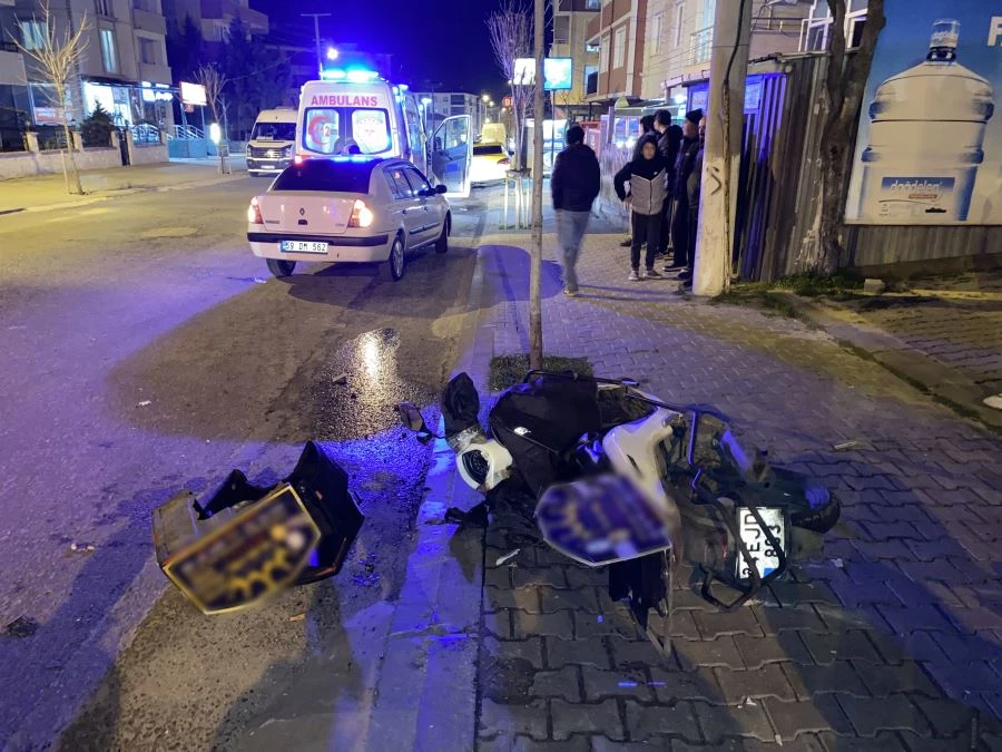 ÇORLU’DA TRAFİK KAZASI: 1 YARALI