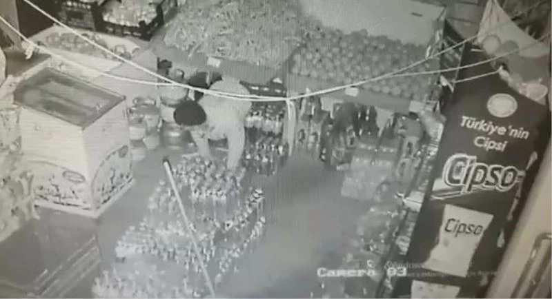 MARKET FARESİ KAMERAYA TAKILDI