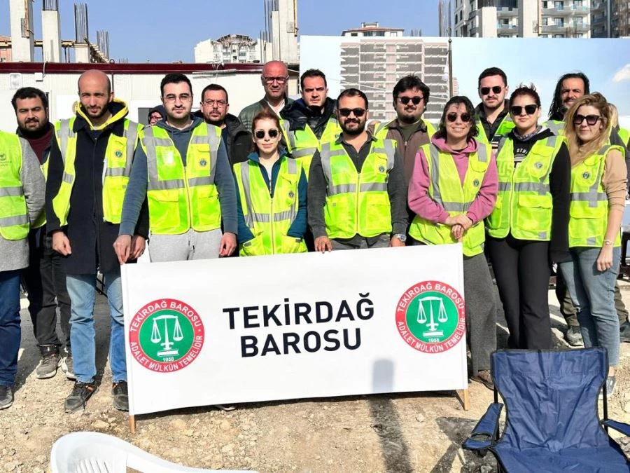 TEKİRDAĞ BAROSU GÖNÜLLÜ AVUKATLARI HATAY