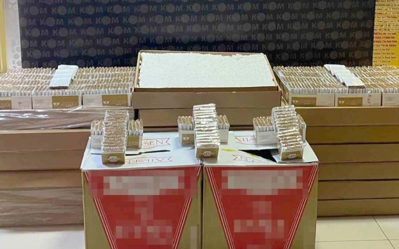 TEKİRDAĞ’DA 115 BİN ADET MAKARON ELE GEÇİRİLDİ