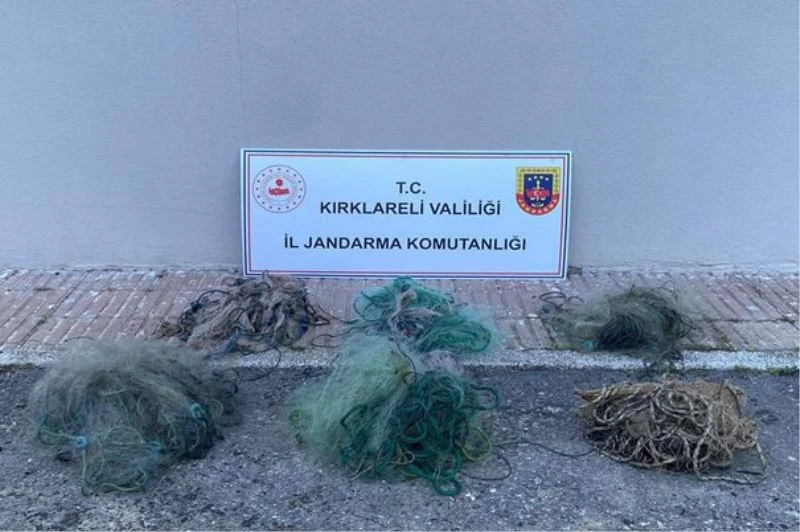 KIRKLARELİ’DE BARAJA SERİLEN 6 AĞ ELE GEÇİRİLDİ