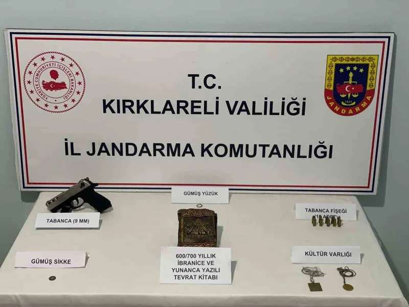 KIRKLARELİ’NDE 7 ASIRLIK İBRANİCE VE YUNANCA EL YAZMASI TEVRAT ELE GEÇİRİLDİ