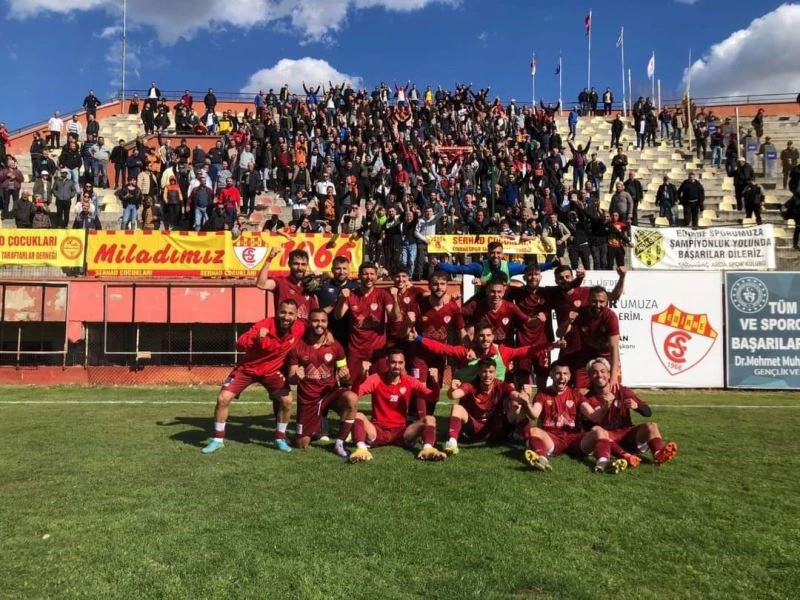 EDİRNESPOR LİGDE KALMAYI GARANTİLEDİ