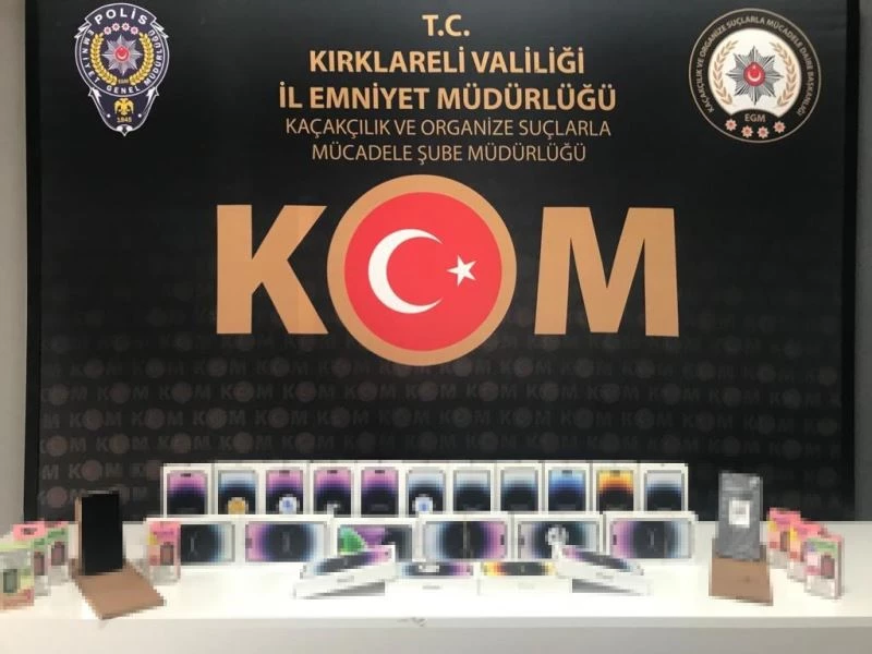 1 MİLYON 272 BİN DEĞERİNDE TELEFONLAR ELE GEÇİRİLDİ