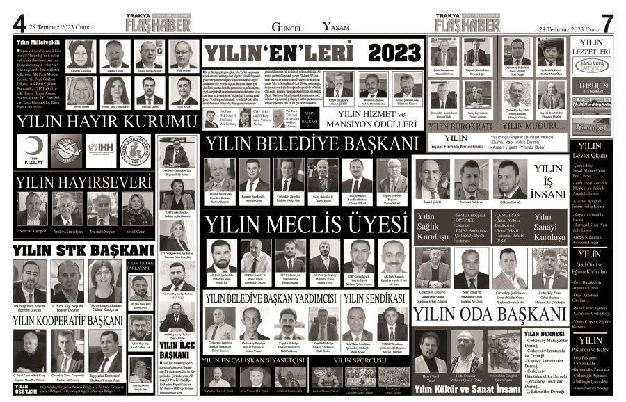 YILIN ‘EN’LERİ DEVAM EDİYOR…