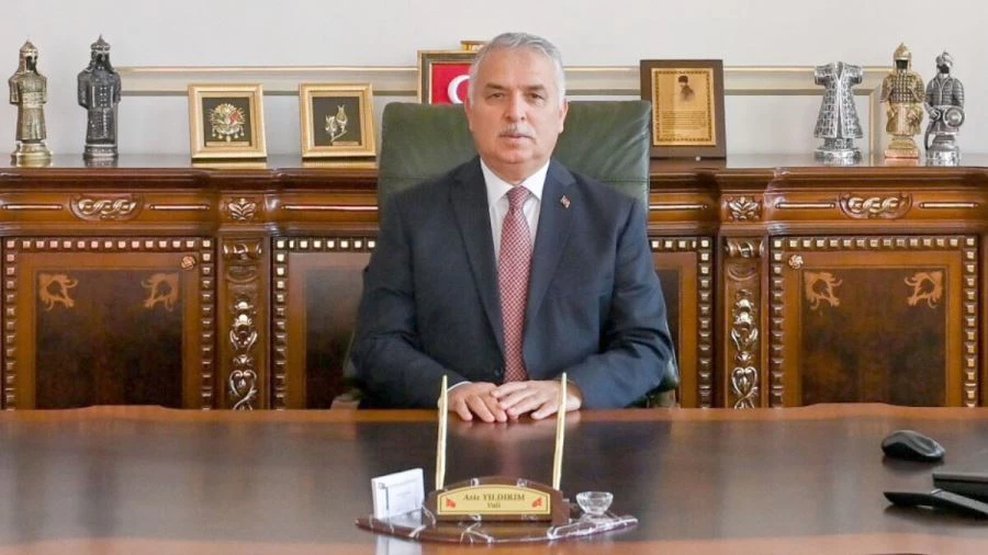 VALİ AZİZ YILDIRIM’DAN VEDA MESAJI…