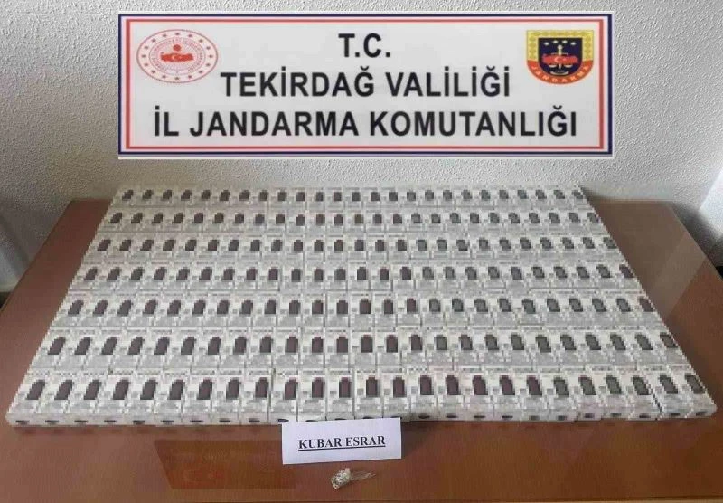 TEKİRDAĞ’DA 210 BİN LİRA DEĞERİNDE ELEKTRONİK SİGARA ELE GEÇİRİLDİ