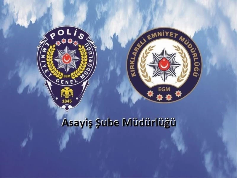 KIRKLARELİ’NDE HAKLARINDA HAPİS CEZASI BULUNAN 17 ZANLI TUTUKLANDI